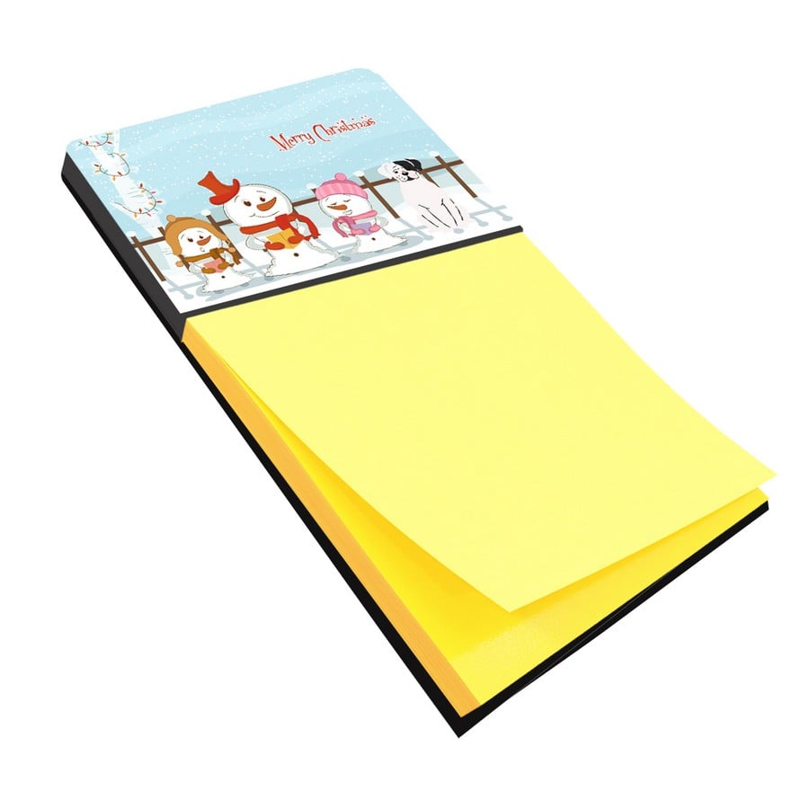 BB2445SN Merry Christmas Carolers White Boxer Cooper Sticky Note Holder