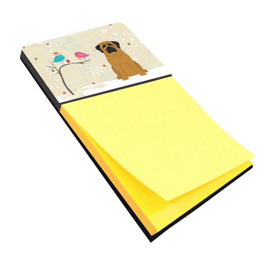 Christmas Presents Between Friends Mastiff Sticky Note Holder