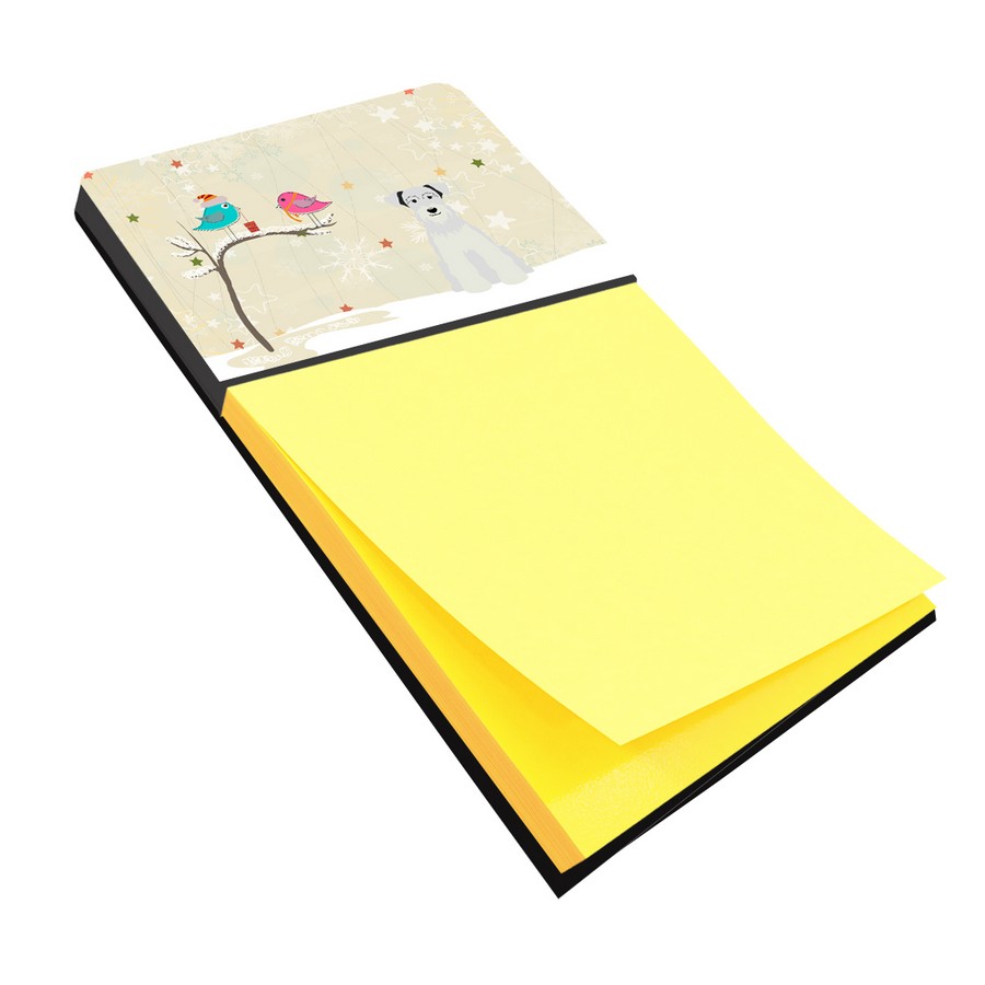 Christmas Presents Between Friends Miniature Schanuzer White Sticky Note Holder