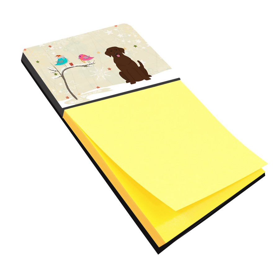 Christmas Presents Between Friends Chocolate Labrador Sticky Note Holder