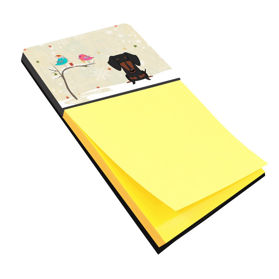 Christmas Presents Between Friends Dachshund Black & Tan Sticky Note Holder