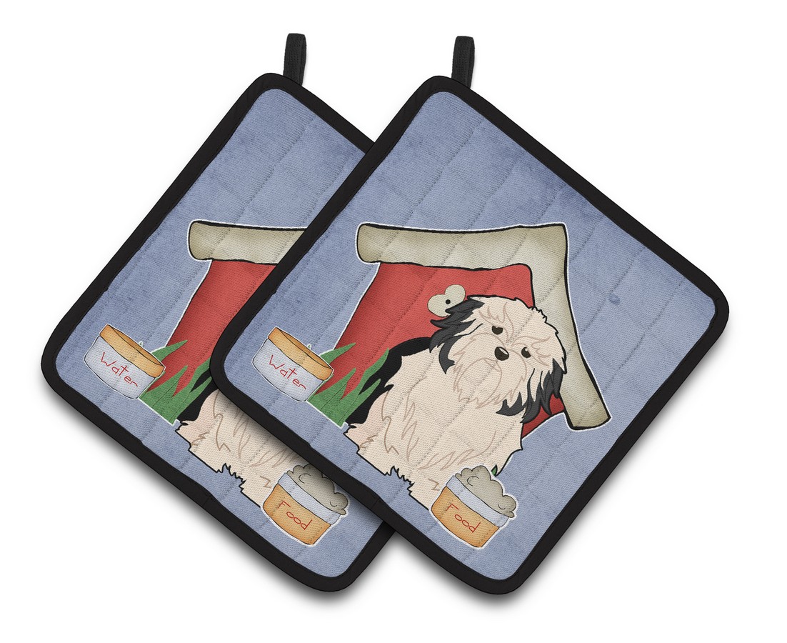 Picture of Carolines Treasures BB2773PTHD Dog House Collection Lowchen Pair of Pot Holders