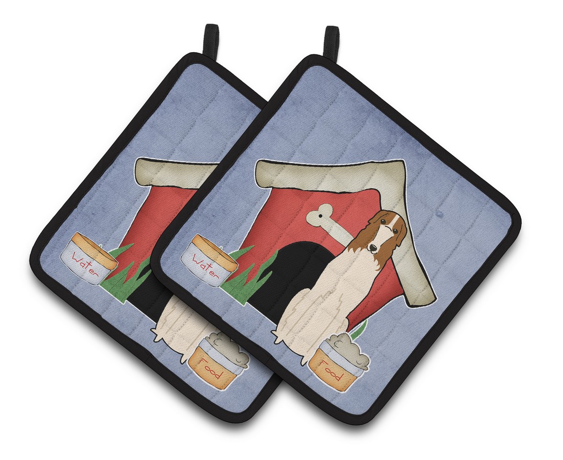 Picture of Carolines Treasures BB2777PTHD Dog House Collection Borzoi Pair of Pot Holders