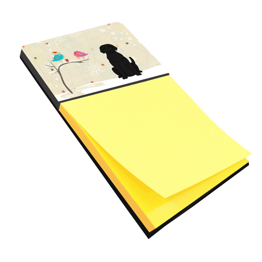 Christmas Presents Between Friends Black Labrador Sticky Note Holder