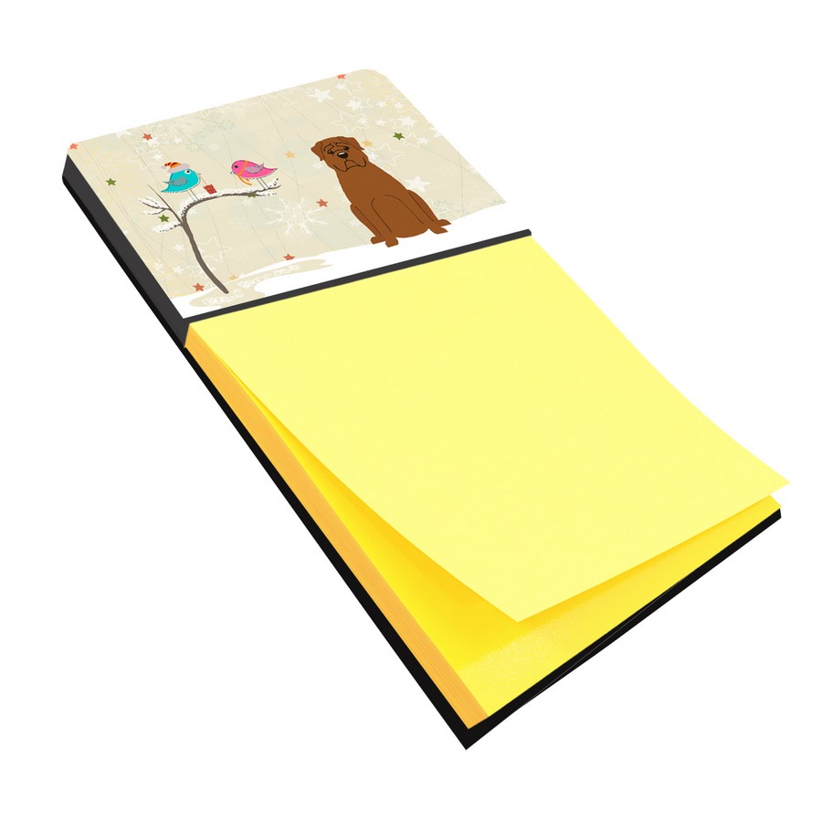 BB2545SN Christmas Presents Between Friends Dogue De Bourdeaux Sticky Note Holder