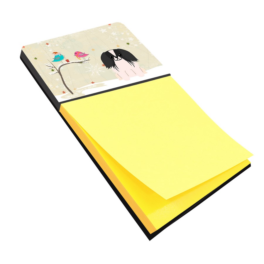 Christmas Presents Between Friends Pekingnese Black & White Sticky Note Holder