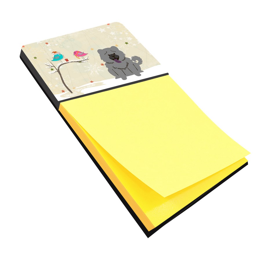 Christmas Presents Between Friends Chow Chow Blue Sticky Note Holder