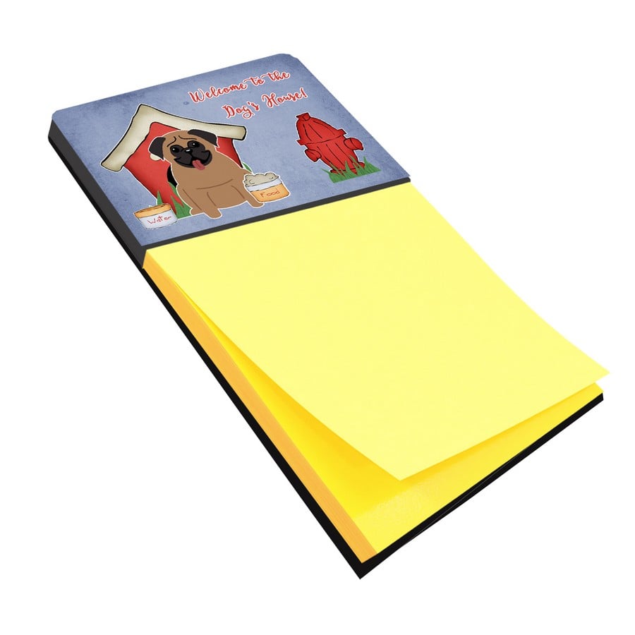 Dog House Collection Pug Brown Sticky Note Holder