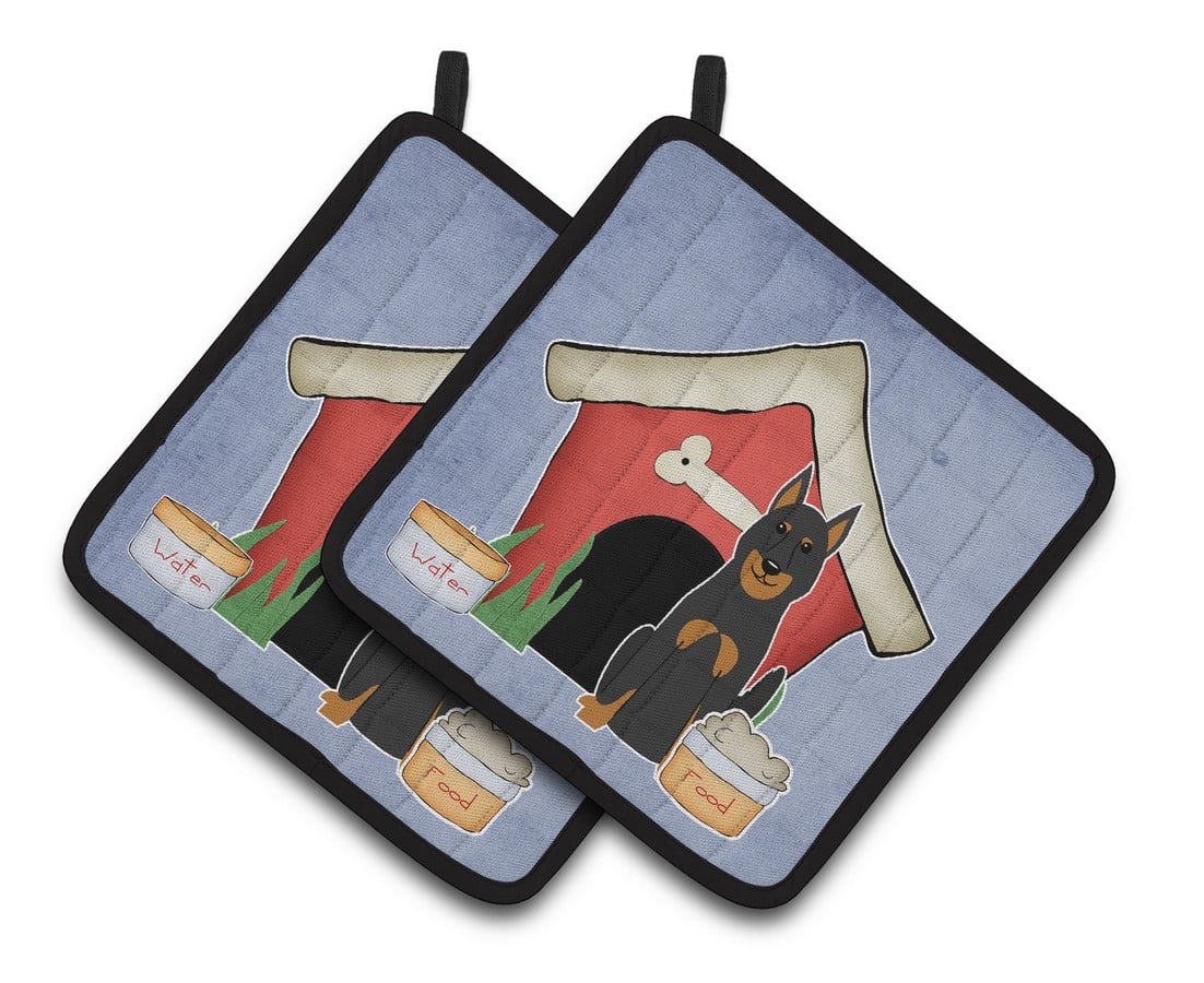 Picture of Carolines Treasures BB2834PTHD Dog House Collection Beauce Shepherd Dog Pair of Pot Holders