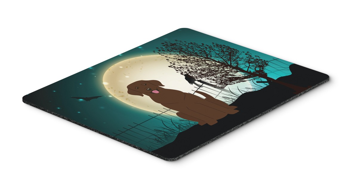 Halloween Scary Chocolate Labrador Mouse Pad, Hot Pad or Trivet