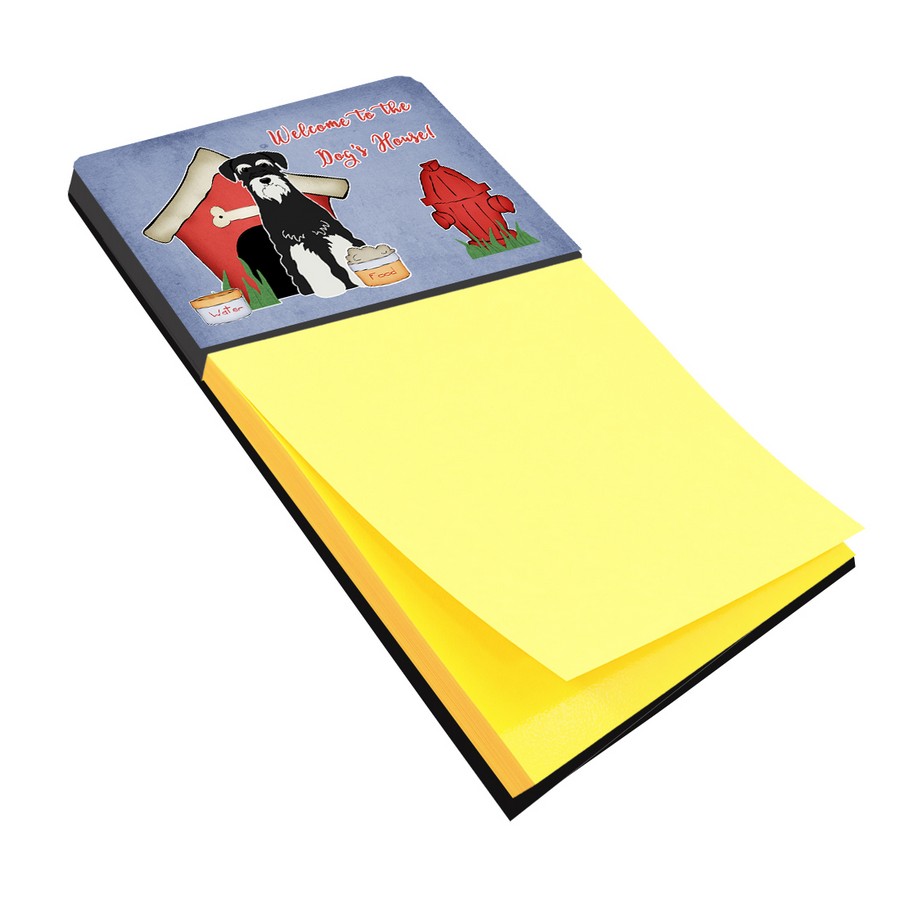 BB2787SN Dog House Collection Standard Schnauzer Salt & Pepper Sticky Note Holder