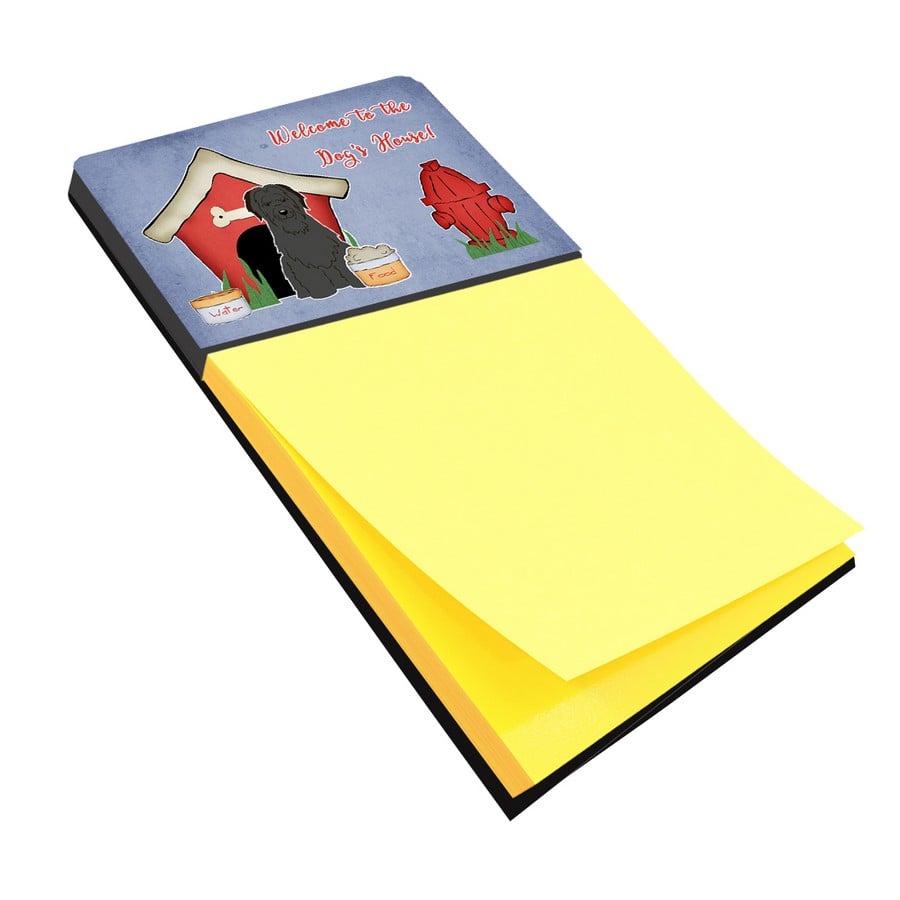BB2835SN Dog House Collection Briard Black Sticky Note Holder