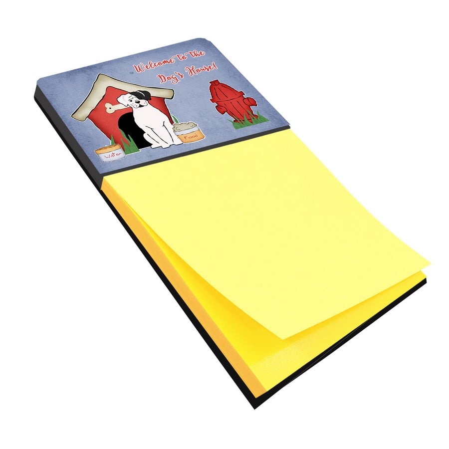 BB2868SN Dog House Collection White Boxer Cooper Sticky Note Holder