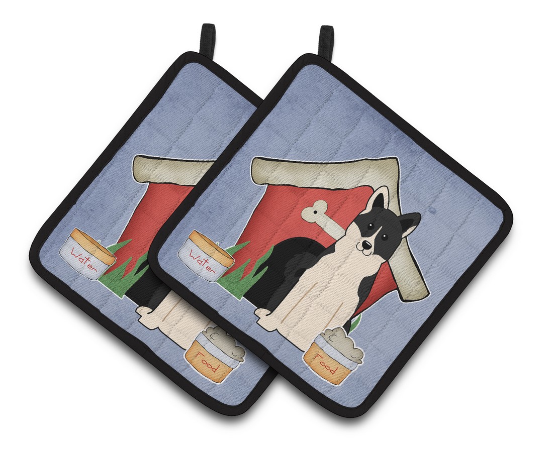 Picture of Carolines Treasures BB2783PTHD Dog House Collection Russo-European Laika Spitz Pair of Pot Holders