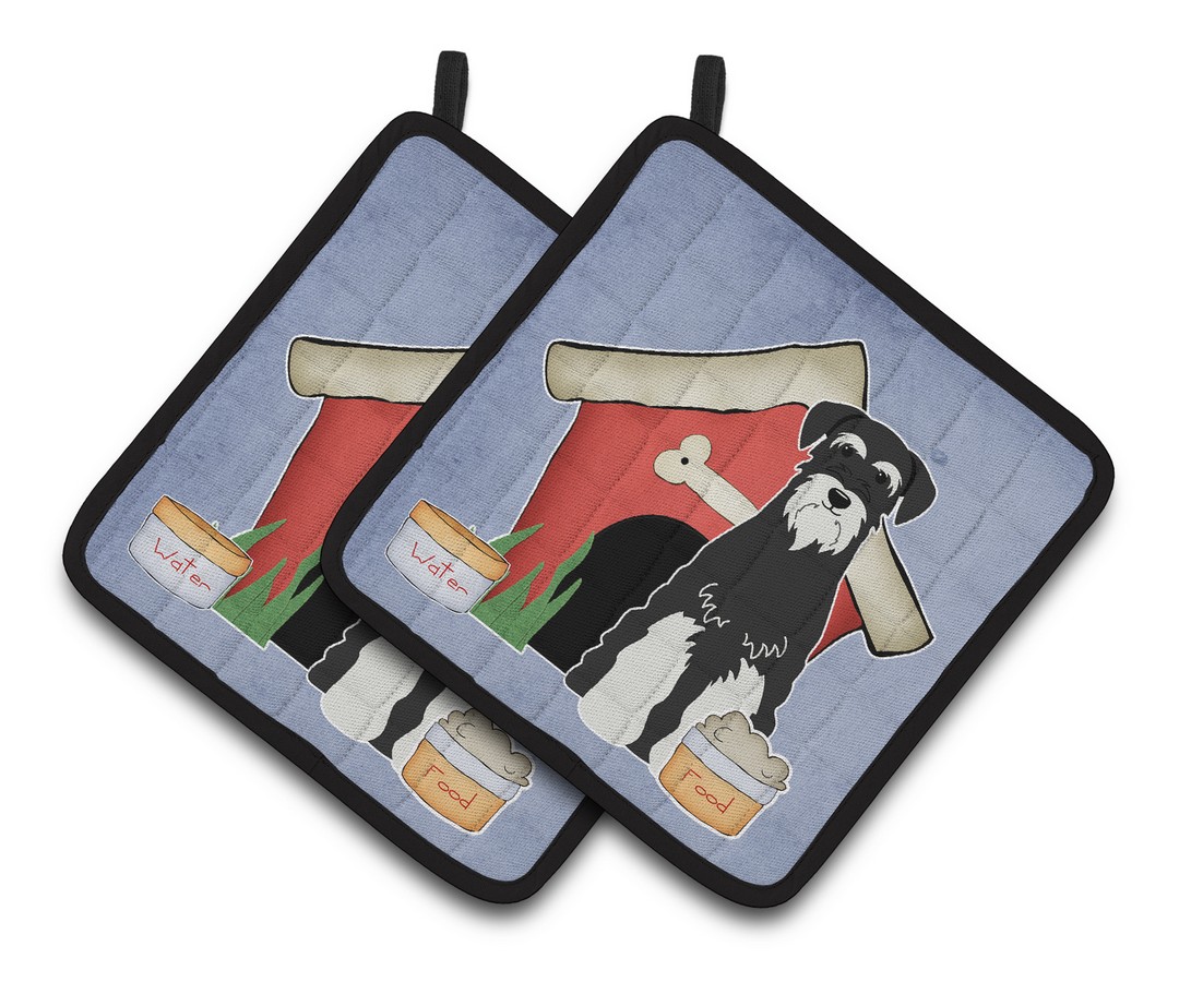 Picture of Carolines Treasures BB2787PTHD Dog House Collection Standard Schnauzer Salt & Pepper Pair of Pot Holders