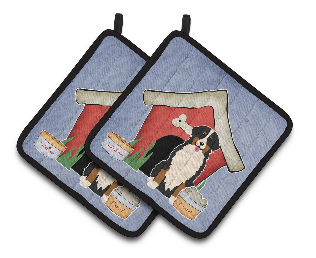 Picture of Carolines Treasures BB2790PTHD Dog House Collection Bernese Mountain Dog Pair of Pot Holders