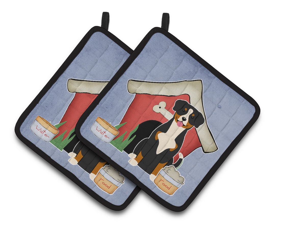 Picture of Carolines Treasures BB2792PTHD Dog House Collection Entlebucher Pair of Pot Holders