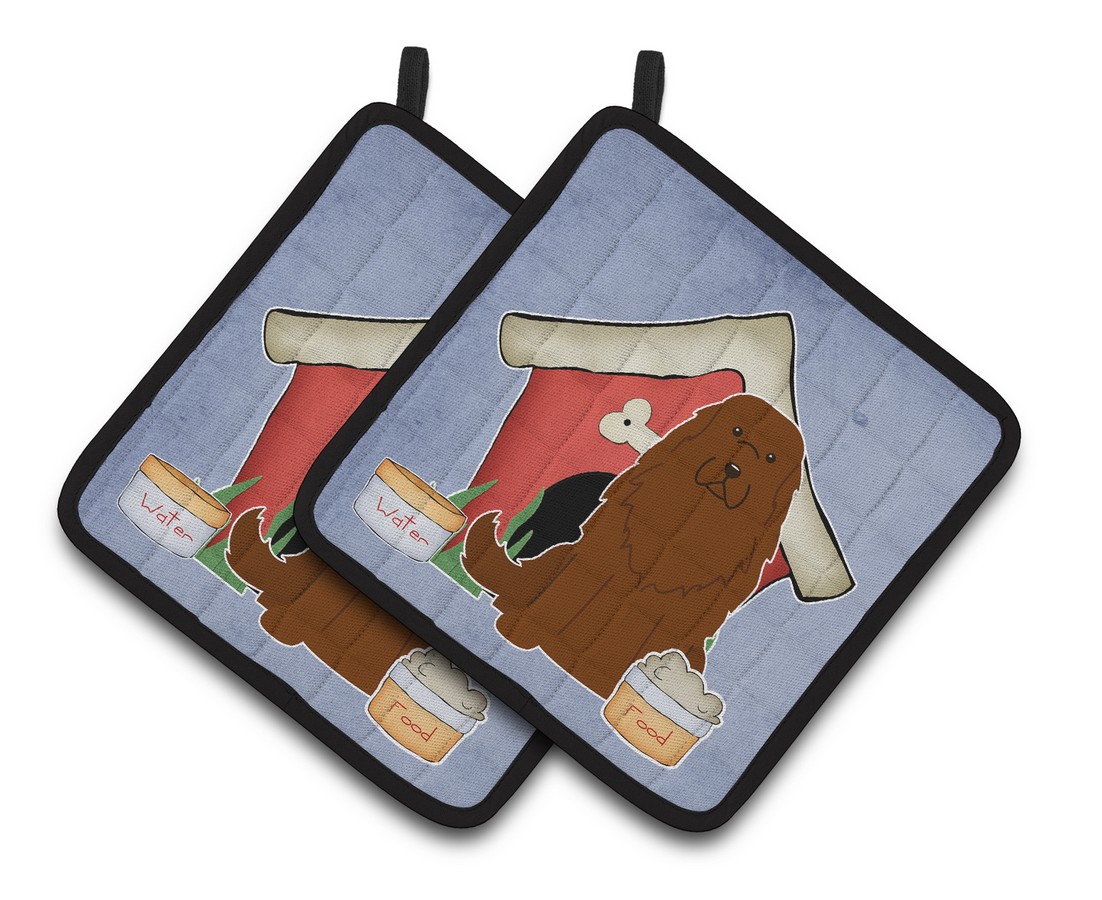 Picture of Carolines Treasures BB2804PTHD Dog House Collection Caucasian Shepherd Dog Pair of Pot Holders
