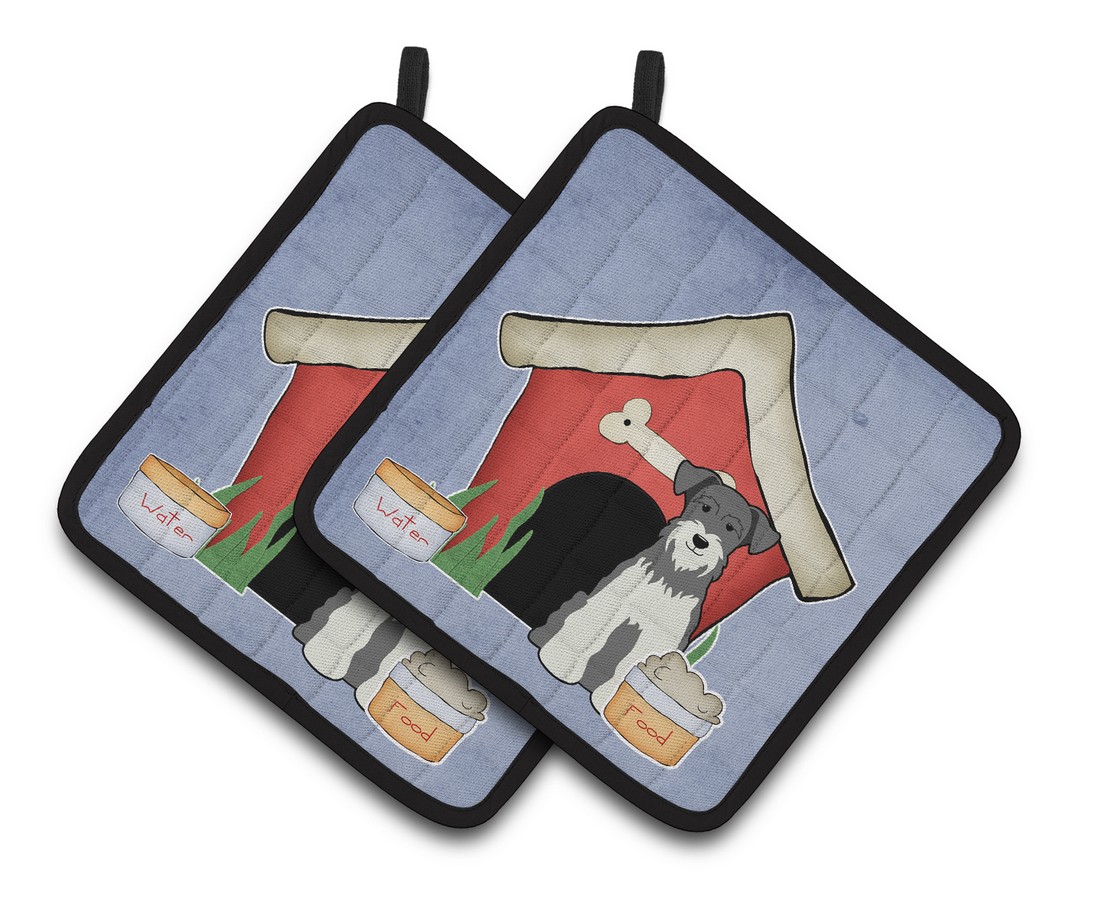 Picture of Carolines Treasures BB2808PTHD Dog House Collection Miniature Schanuzer Salt & Pepper Pair of Pot Holders
