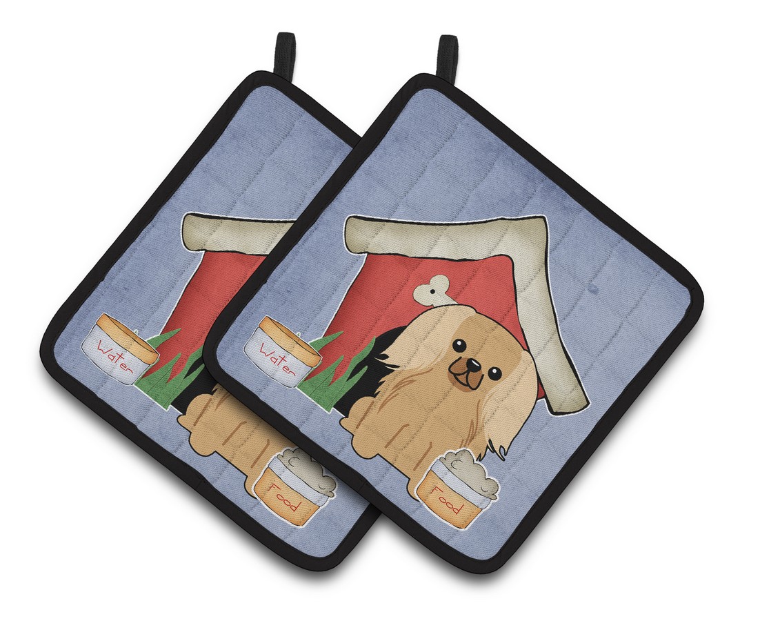 Picture of Carolines Treasures BB2858PTHD Dog House Collection Pekingnese Fawn Sable Pair of Pot Holders