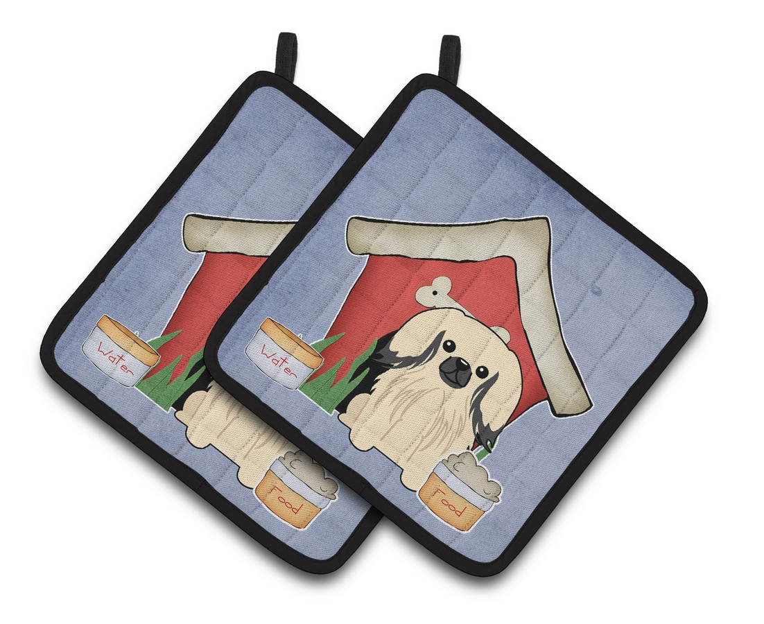 Picture of Carolines Treasures BB2860PTHD Dog House Collection Pekingnese Cream Pair of Pot Holders