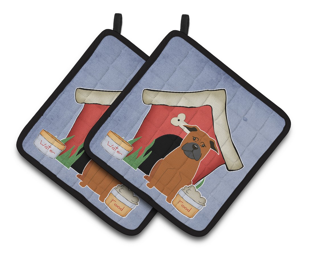 Picture of Carolines Treasures BB2865PTHD Dog House Collection Chinese Chongqing Dog Pair of Pot Holders