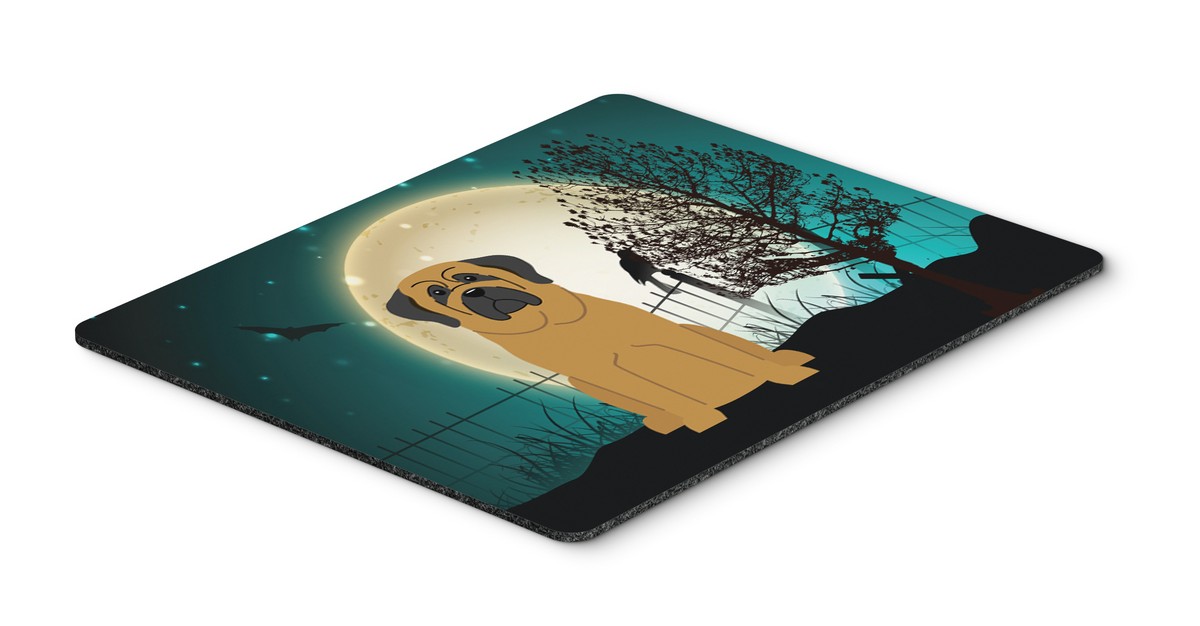 Halloween Scary Mastiff Mouse Pad, Hot Pad or Trivet
