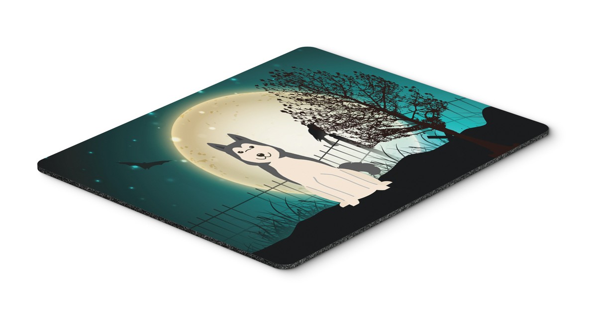 Halloween Scary West Siberian Laika Spitz Mouse Pad, Hot Pad or Trivet