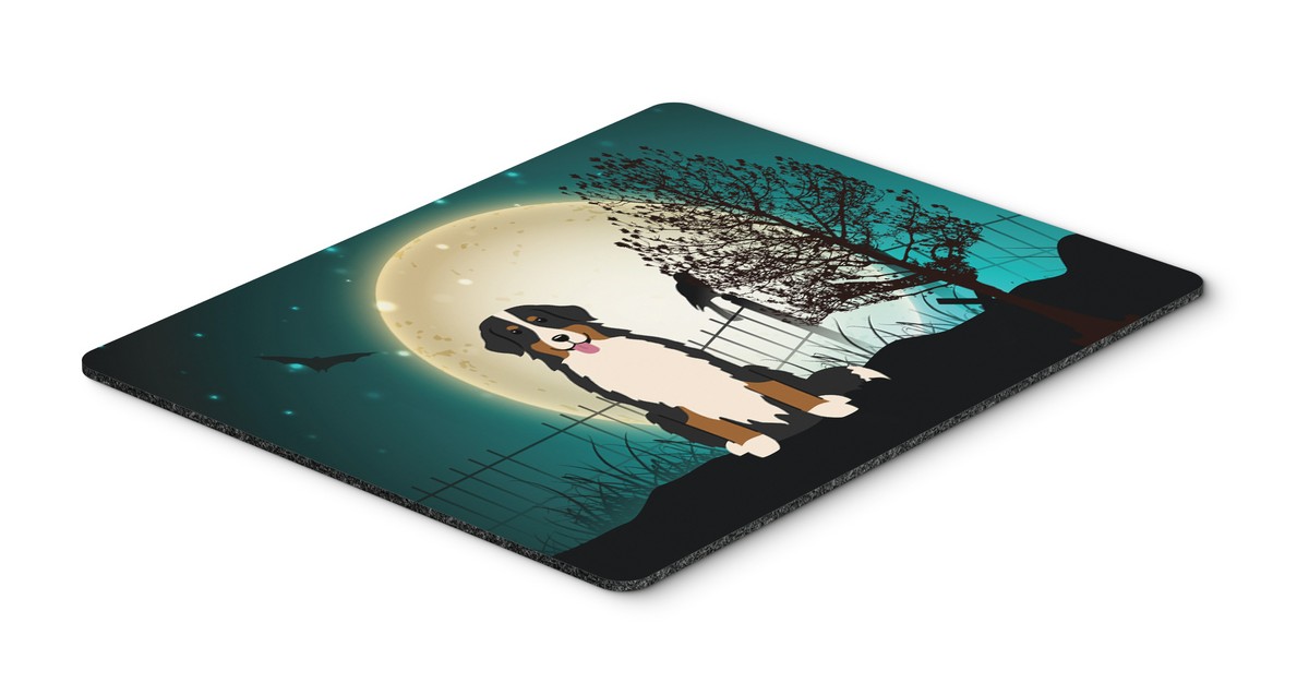 Halloween Scary Bernese Mountain Dog Mouse Pad, Hot Pad or Trivet