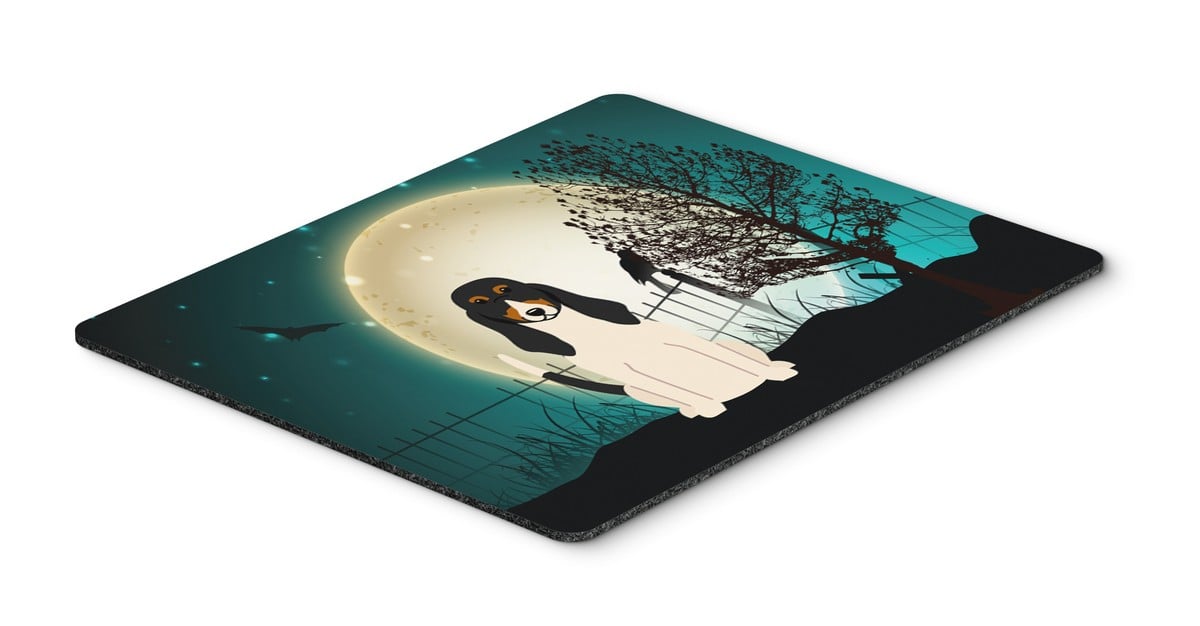 Halloween Scary Swiss Hound Mouse Pad, Hot Pad or Trivet