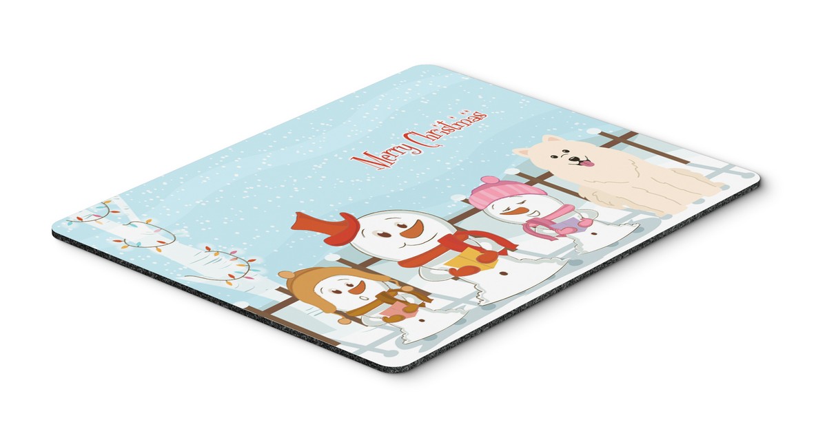 BB2361MP Merry Christmas Carolers Samoyed Mouse Pad, Hot Pad or Trivet