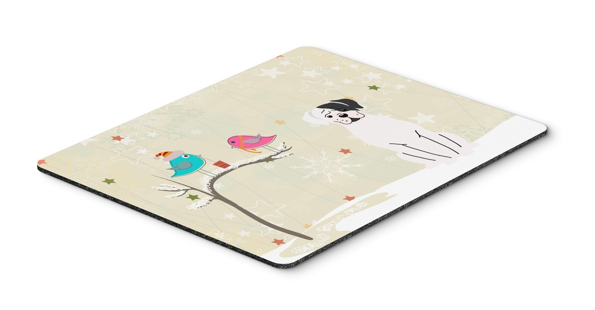 Christmas Presents Between Friends White Boxer Cooper Mouse Pad, Hot Pad or Trivet