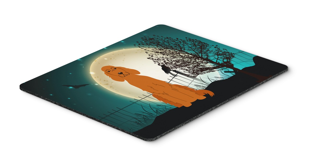 Halloween Scary Irish Setter Mouse Pad, Hot Pad or Trivet