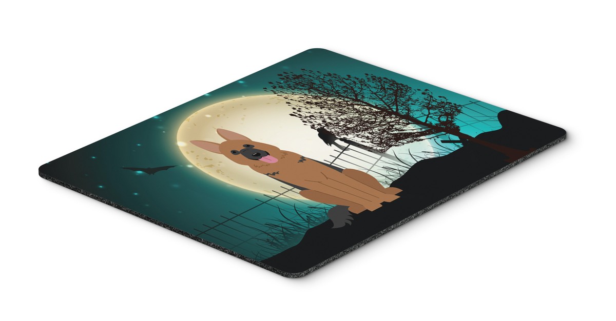Halloween Scary German Shepherd Mouse Pad, Hot Pad or Trivet