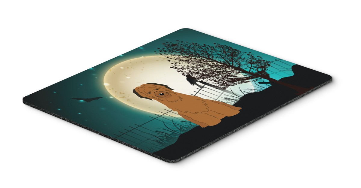 Halloween Scary Briard Brown Mouse Pad, Hot Pad or Trivet