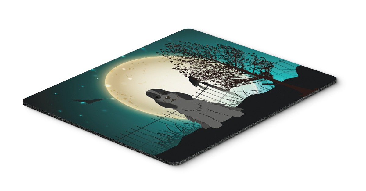 Halloween Scary Cocker Spaniel Black Mouse Pad, Hot Pad or Trivet
