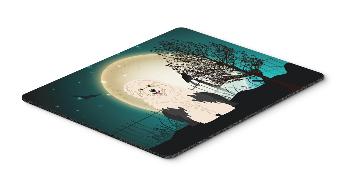 BB2286MP Halloween Scary Old English Sheepdog Mouse Pad, Hot Pad or Trivet