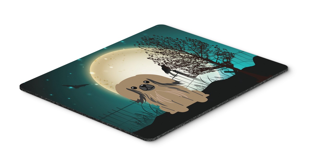 Halloween Scary Pekingnese Tan Mouse Pad, Hot Pad or Trivet