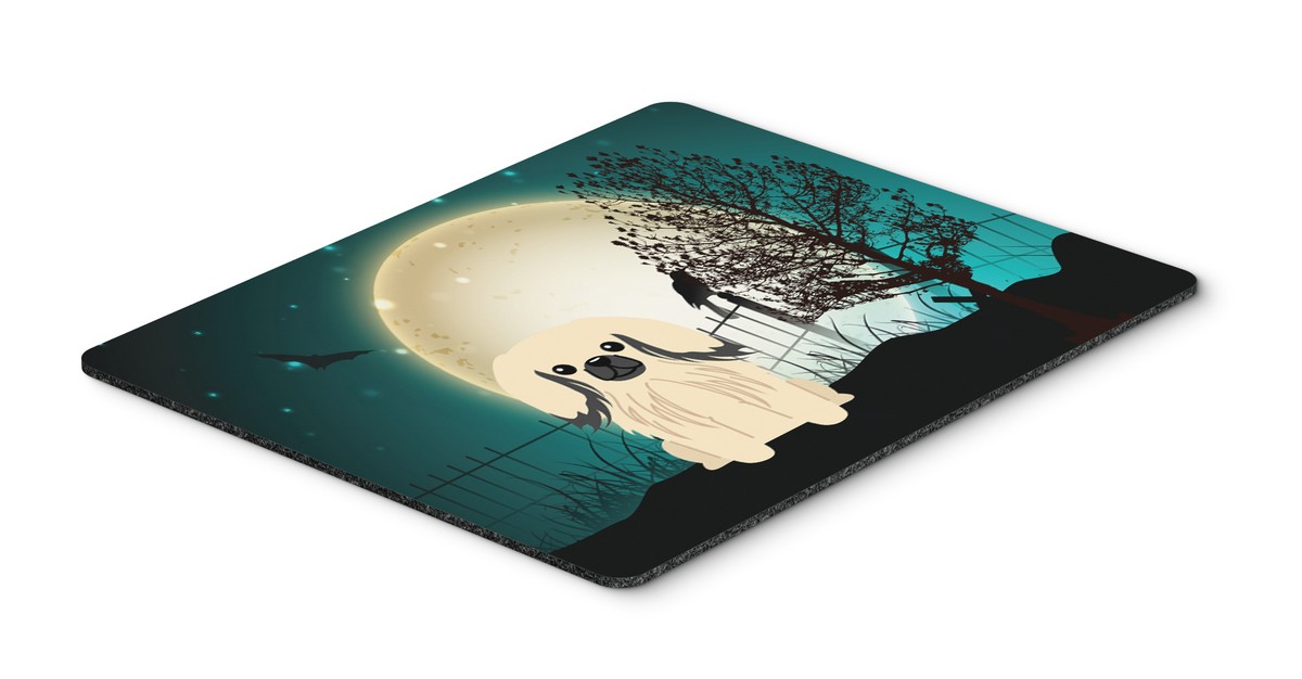 Halloween Scary Pekingnese Cream Mouse Pad - Hot Pad or Trivet