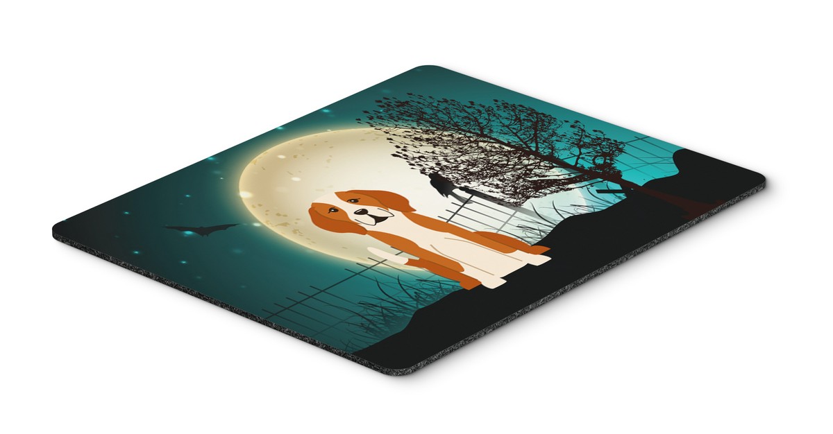 Halloween Scary English Foxhound Mouse Pad, Hot Pad or Trivet