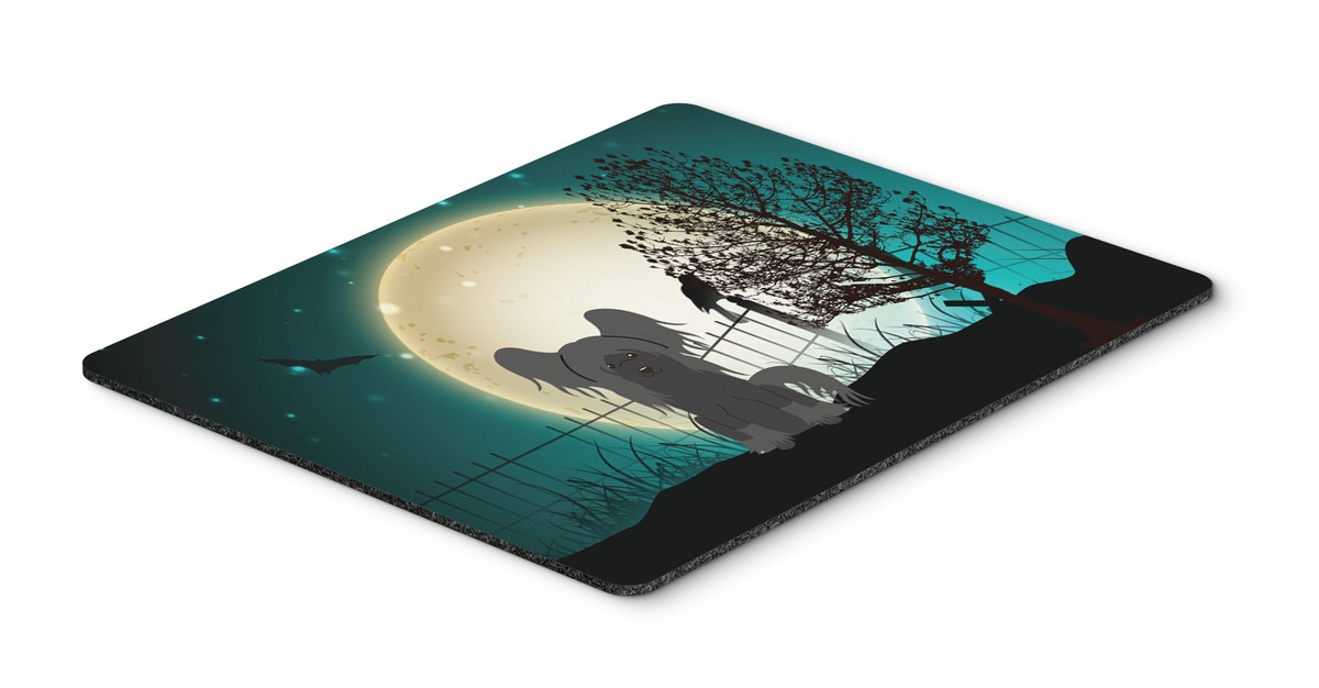BB2302MP Halloween Scary Chinese Crested Black Mouse Pad, Hot Pad or Trivet