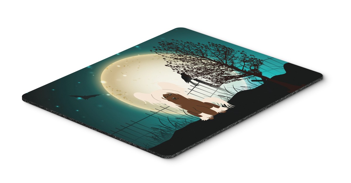 Halloween Scary Chinese Crested Cream Mouse Pad, Hot Pad or Trivet