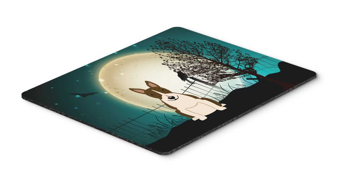 Halloween Scary Bull Terrier Dark Brindle Mouse Pad, Hot Pad or Trivet