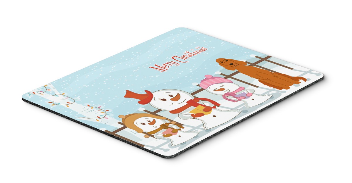 BB2395MP Merry Christmas Carolers Irish Setter Mouse Pad, Hot Pad or Trivet