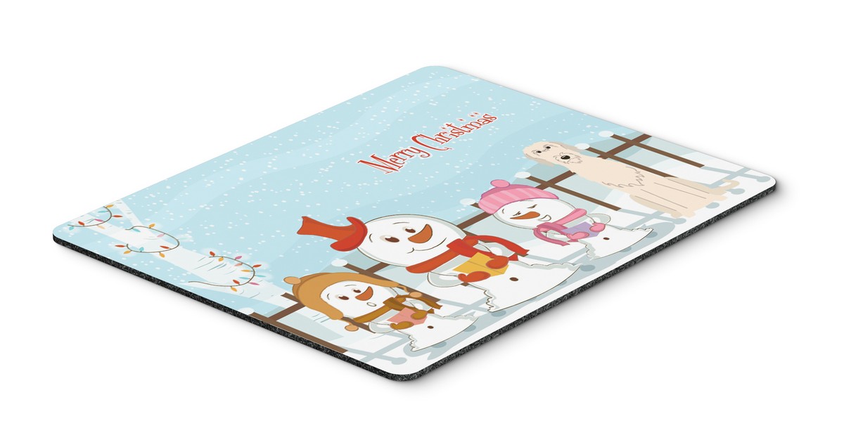 BB2396MP Merry Christmas Carolers Irish Wolfhound Mouse Pad, Hot Pad or Trivet
