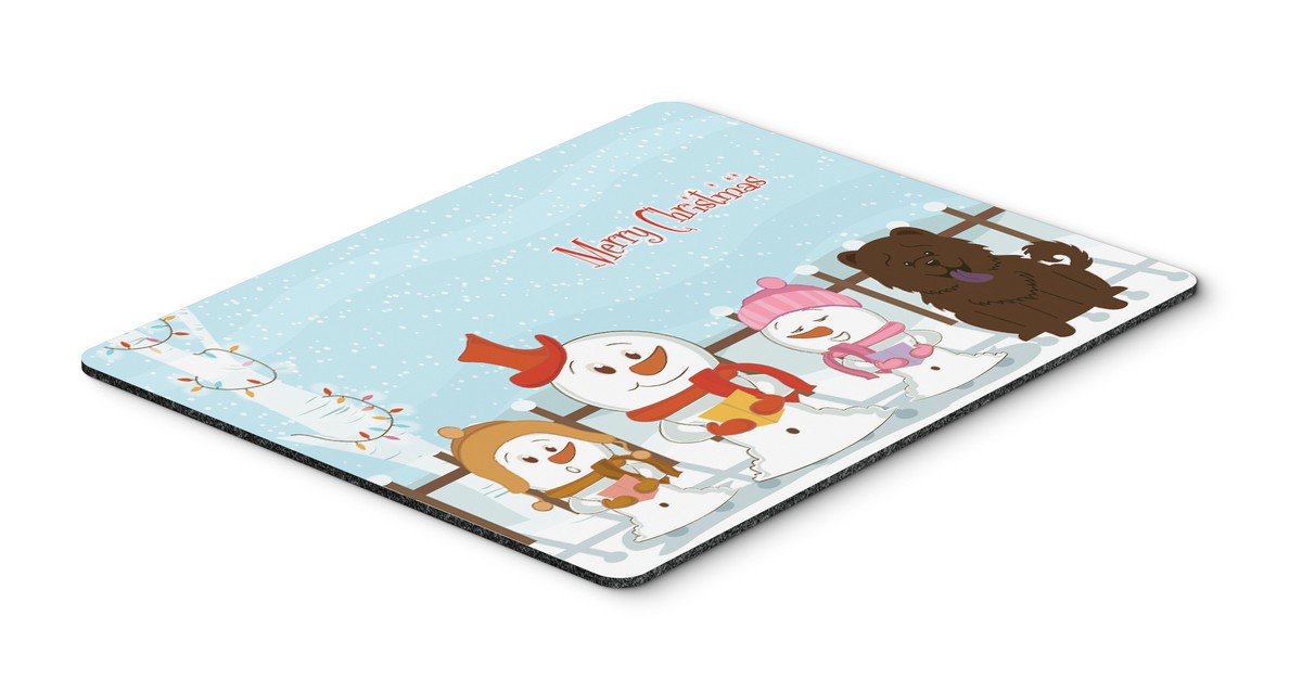 BB2472MP Merry Christmas Carolers Chow Chow Chocolate Mouse Pad, Hot Pad or Trivet