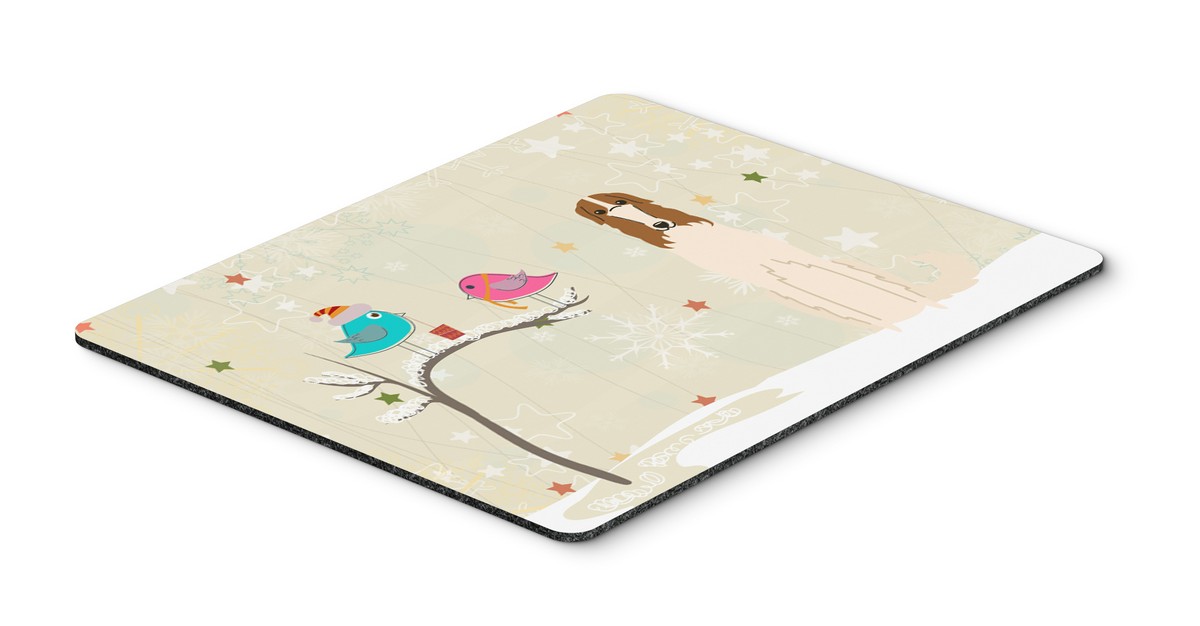 BB2495MP Christmas Presents Between Friends Borzoi Mouse Pad, Hot Pad or Trivet
