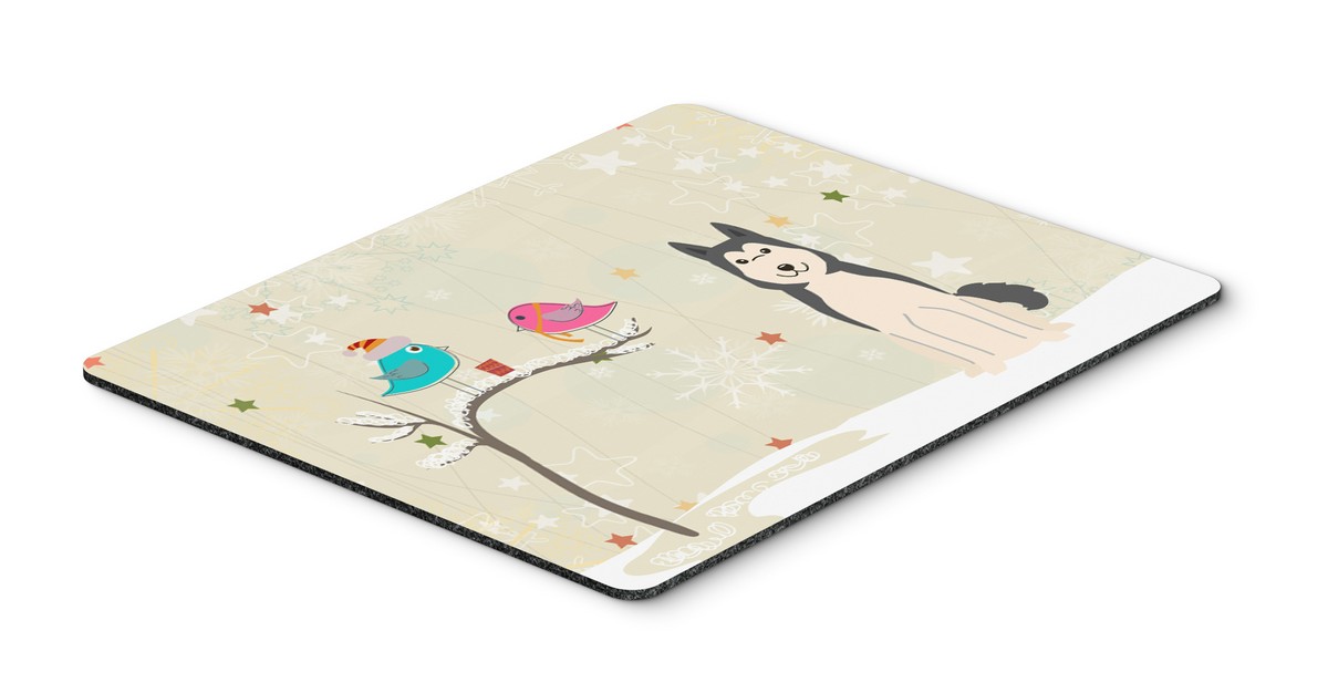 BB2497MP Christmas Presents Between Friends West Siberian Laika Spitz Mouse Pad, Hot Pad or Trivet