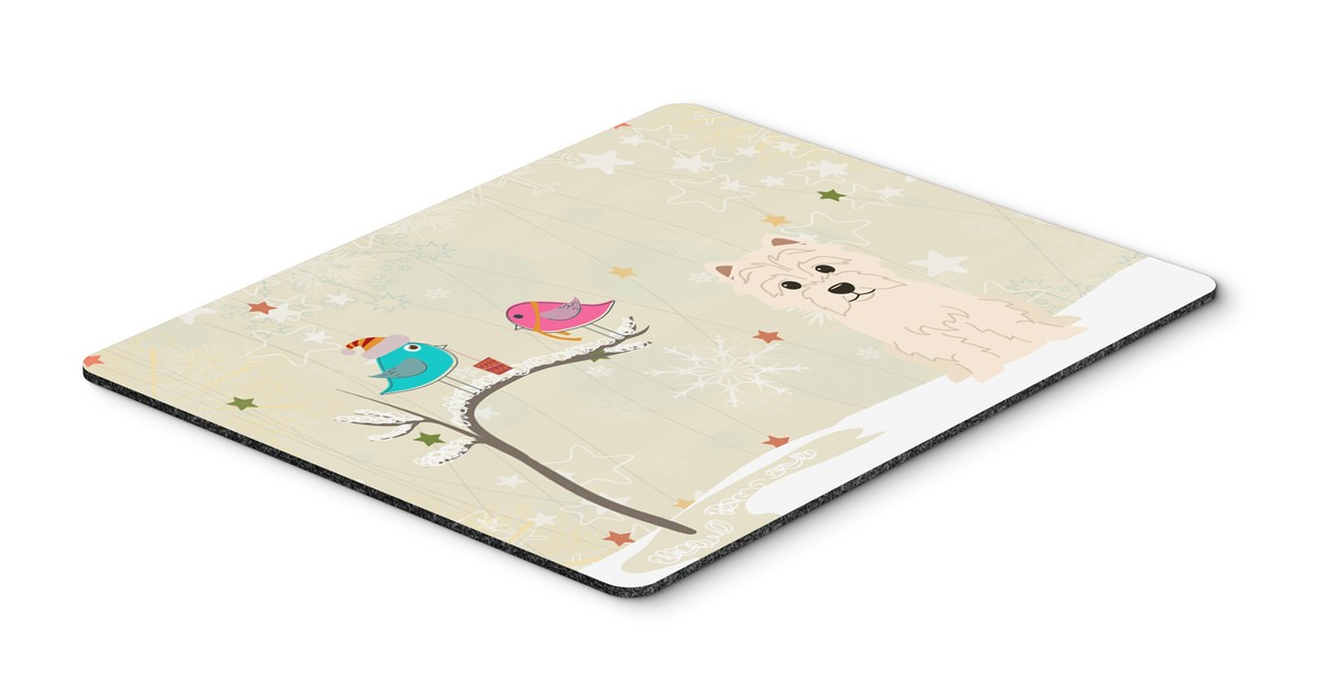 Christmas Presents Between Friends Westie Mouse Pad, Hot Pad or Trivet