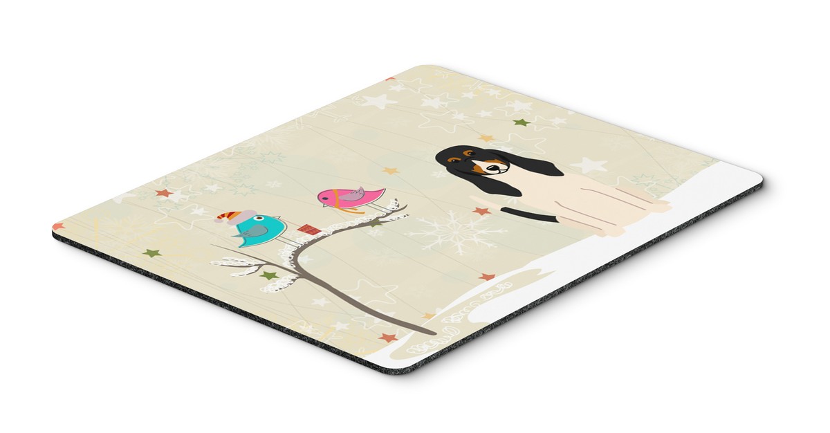 BB2516MP Christmas Presents Between Friends Swiss Hound Mouse Pad, Hot Pad or Trivet